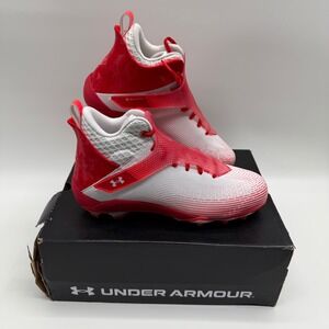 Under Armour UA Highlight Hammer MC Football Cleats White Red Mens 11